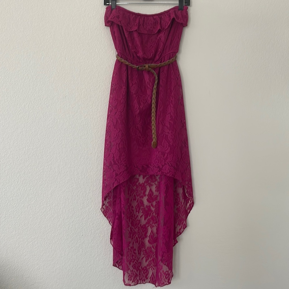 Trixxi pink strapless dress